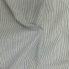 Algodón tejido a rayas RAYCO Azul jeans / Crudo